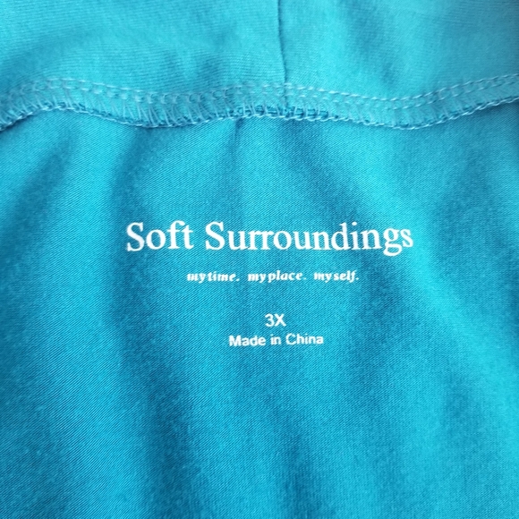 Soft Surroundings Roundneck 3/4 Sleeve Shirt 3X - Picture 6 of 10